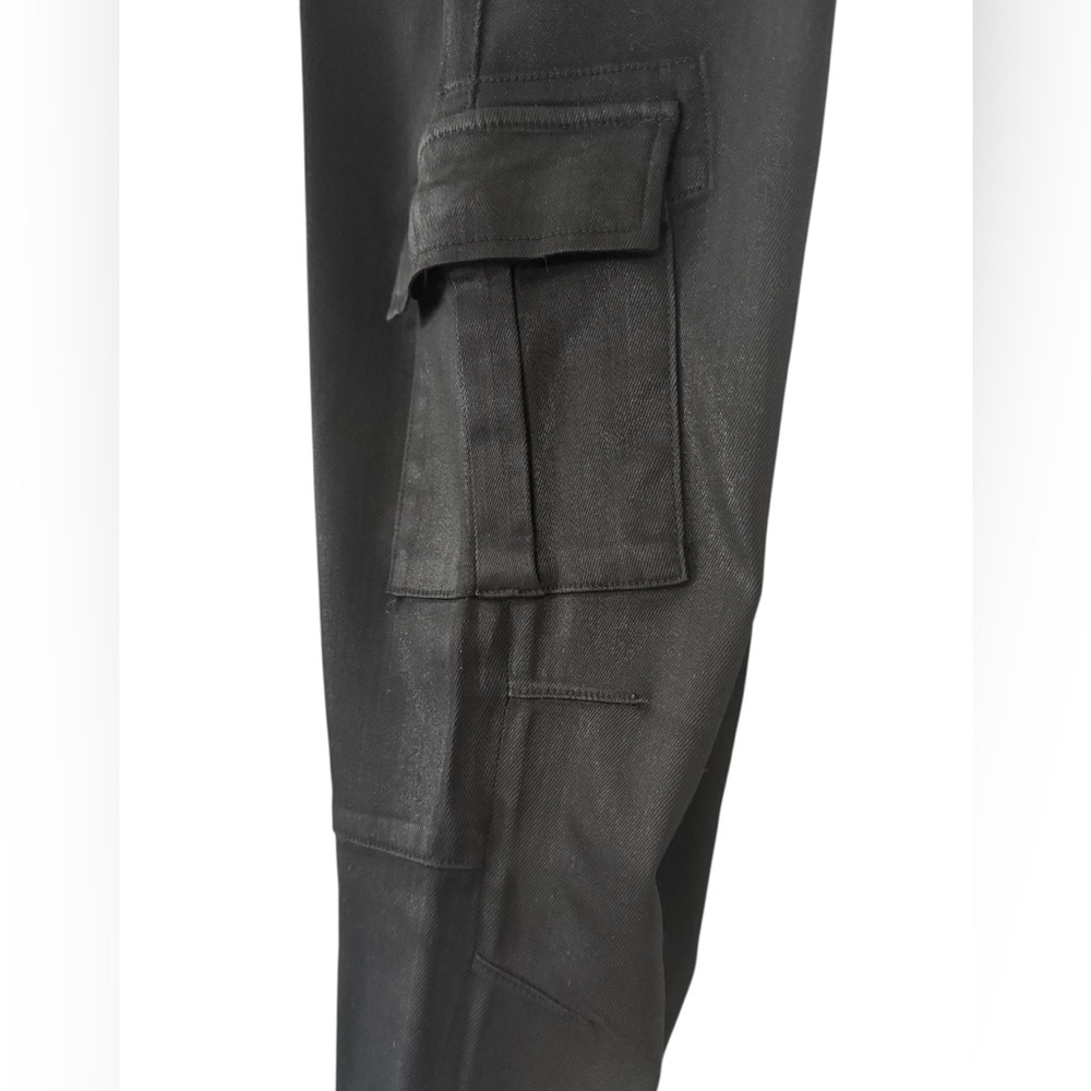 J BRAND Ashton black Skinny Coated Cargo Jean Size: 27 - Picture 4 of 8
